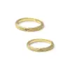 Alianzas de boda de oro amarillo con diamante