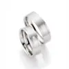 Alianzas de boda de titanio con diamante