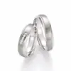 Alianzas de boda de titanio con diamantes
