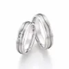 Alianzas de boda de titanio con diamantes