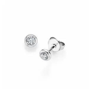 Pendientes de oro blanco con diamantes