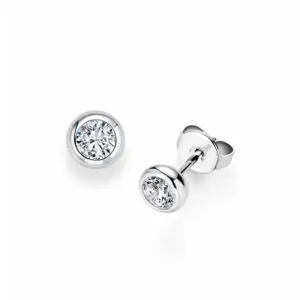 Pendientes de oro blanco con diamantes