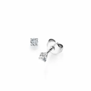 Pendientes de platino con diamantes