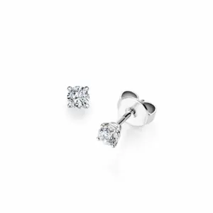 Pendientes de oro blanco con diamantes