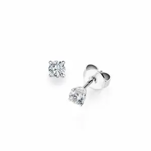 Pendientes de oro blanco con diamantes