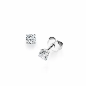 Pendientes de oro blanco con diamantes