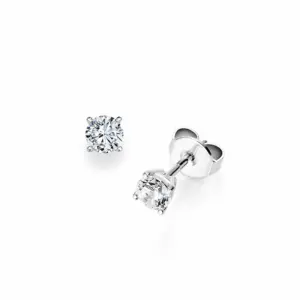 Pendientes de oro blanco con diamantes