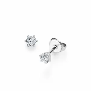 Pendientes de oro blanco con diamantes