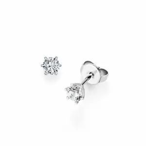Pendientes de oro blanco con diamantes