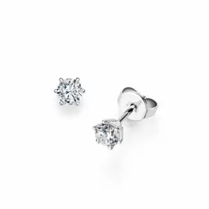 Pendientes de oro blanco con diamantes