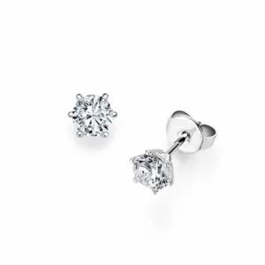 Pendientes de oro blanco con diamantes