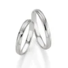 Alianzas de boda de paladio con diamante