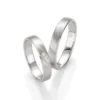 Alianzas de boda de paladio con diamante