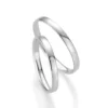Alianzas de boda de platino con diamante