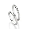 Alianzas de boda de paladio con diamante
