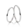 Alianzas de boda de oro blanco