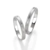 Alianzas de boda de paladio con diamante