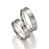 Alianzas de boda de paladio con diamantes