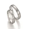 Alianzas de boda de paladio con diamante
