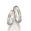 Alianzas de boda de paladio con diamantes