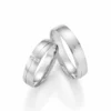 Alianzas de boda de paladio con diamantes