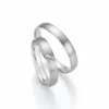 Alianzas de boda de paladio con diamantes