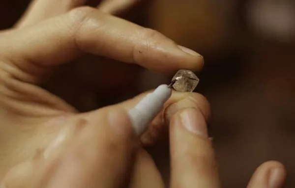 diamante marcado para su corte