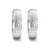 Alianzas de boda de acero con diamante