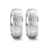 Alianzas de boda de acero con diamante