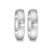 Alianzas de boda de acero con diamante