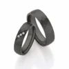 Alianzas de boda de zirconio con diamantes