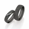 Alianzas de boda de zirconio con diamantes