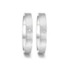 Alianzas de boda de acero con diamante