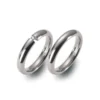 Alianzas de boda de titanio con diamante