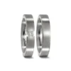 Alianzas de boda de titanio con diamante