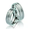 Alianzas de boda de titanio con diamantes