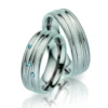 Alianzas de boda de titanio con diamantes