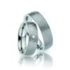 Alianzas de boda de titanio con diamante