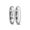 Alianzas de boda de titanio con diamantes