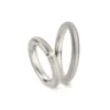 Alianzas de boda de titanio con diamante