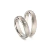 Alianzas de boda de titanio con diamantes