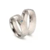 Alianzas de boda de titanio con diamante