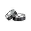 Alianzas de boda de titanio y carbono con diamantes