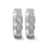 Alianzas de boda de titanio y carbono con diamante