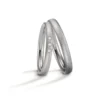 Alianzas de boda de zirconio con diamantes