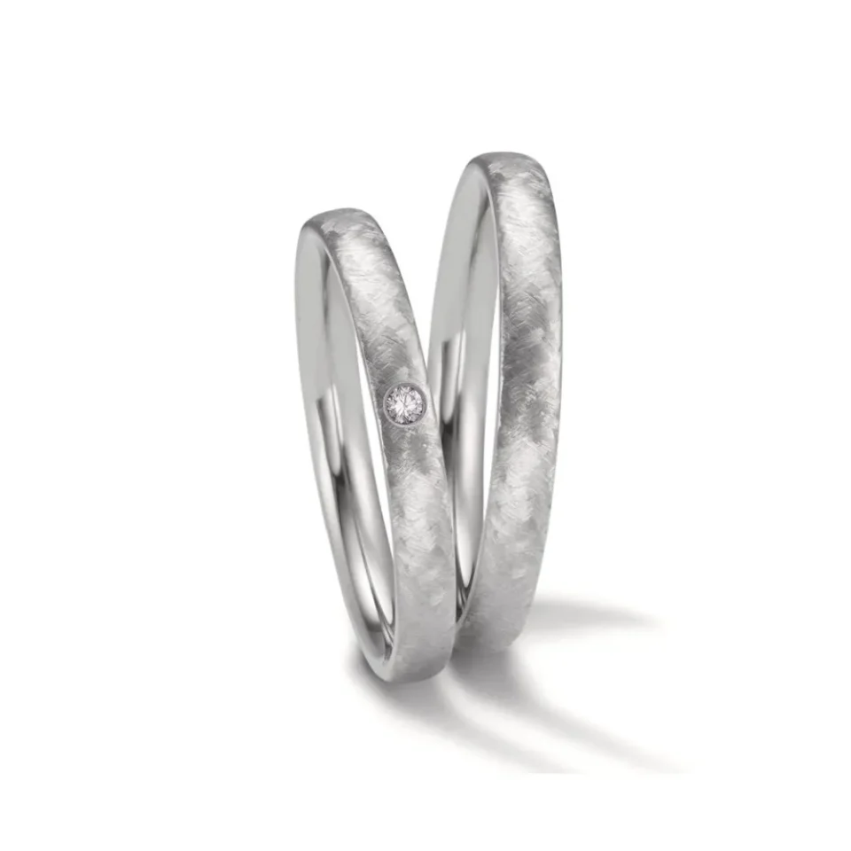 Alianzas de boda de zirconio con diamante