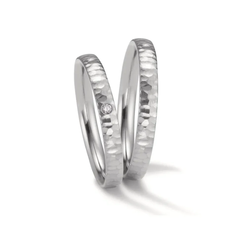 Alianzas de boda de zirconio con diamante