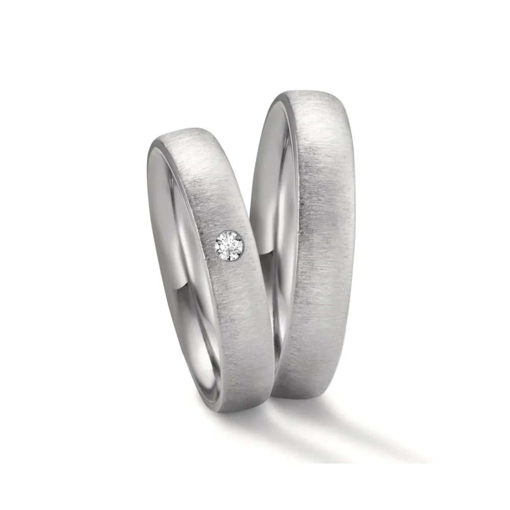Alianzas de boda de zirconio con diamante