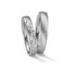 Alianzas de boda de zirconio con diamantes