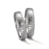Alianzas de boda de zirconio con diamante